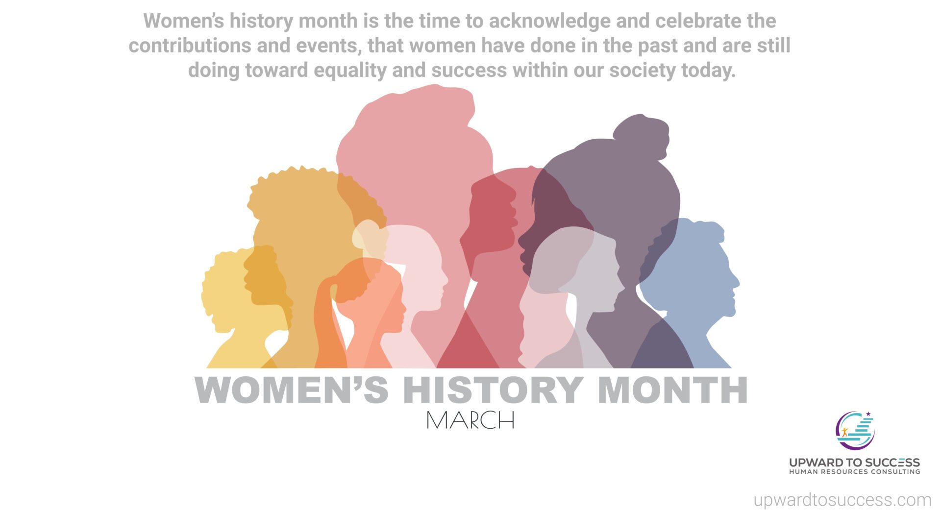 A women 's history month poster with the words " women 's history month ".